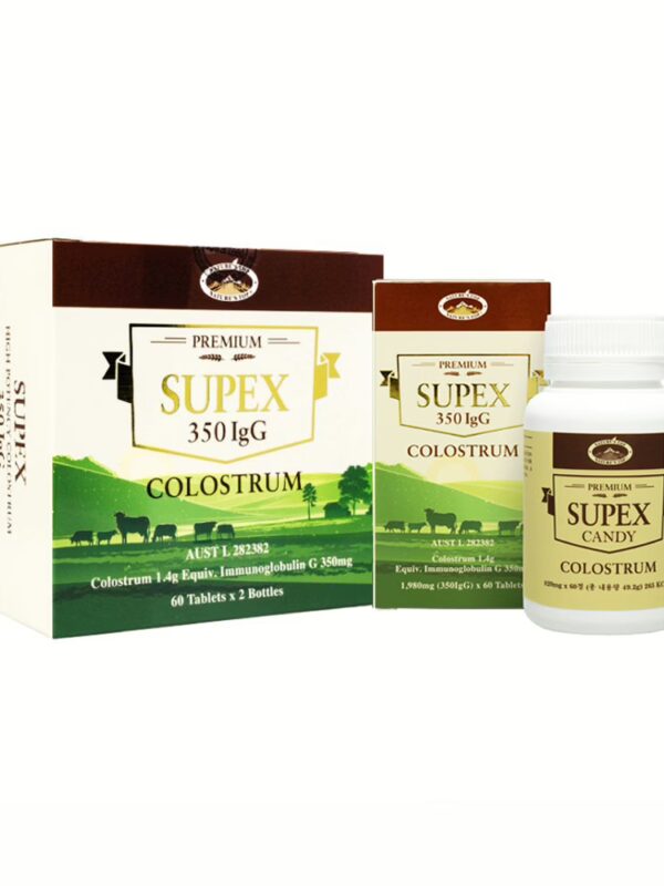 호주 네이쳐스탑 초유 프리미엄 슈펙스 350IgG 60정 1박스(2개) 세트