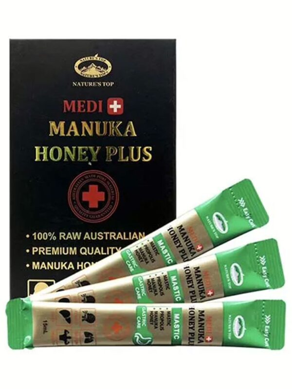 호주 네이쳐스탑 메디플러스 마누카꿀 100% MGO 263 매스틱 15ml 1박스(30개) 세트