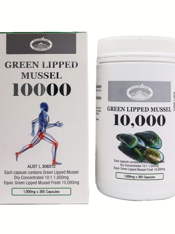 호주 네이쳐스탑 초록입홍합 10000mg 365캡슐