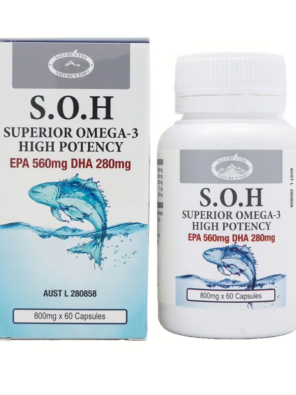 호주 네이쳐스탑 SOH 고함량 오메가-3 800mg 60캡슐