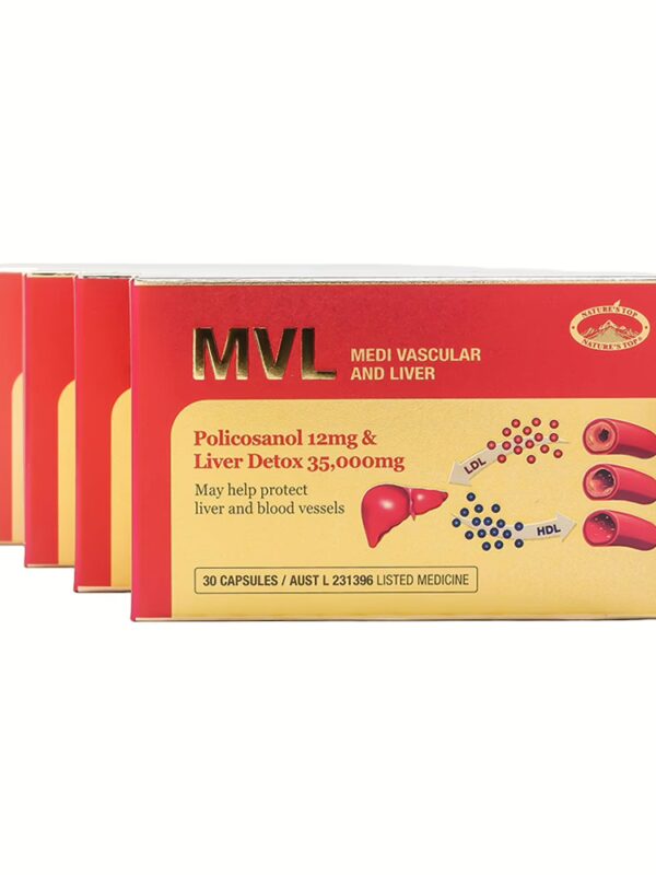 호주 네이쳐스탑 MVL 폴리코사놀 밀크씨슬 30캡슐 1팩(4개) 세트