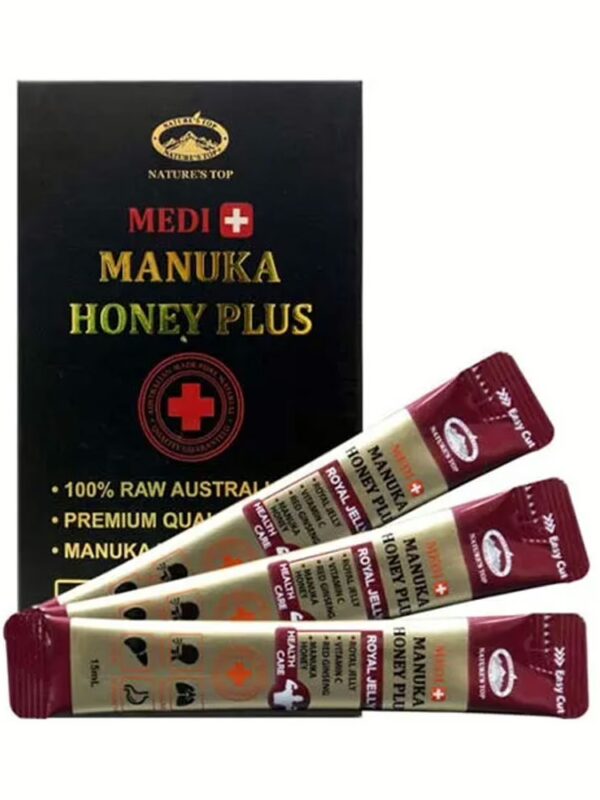 호주 네이쳐스탑 메디플러스 마누카꿀 100% MGO 263 로얄제리 15ml 1박스(30개) 세트