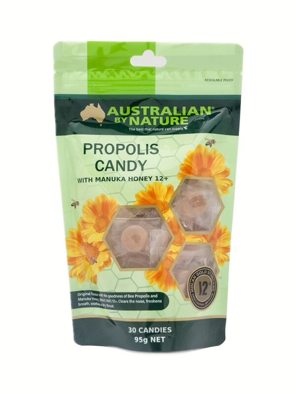 호주 오스트레일리안 바이 네이쳐 마누카꿀 12+ MGO 400 프로폴리스 캔디 30입