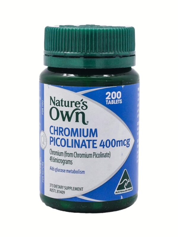 호주 네이쳐스온 크롬 피콜리네이트 400mcg 200정