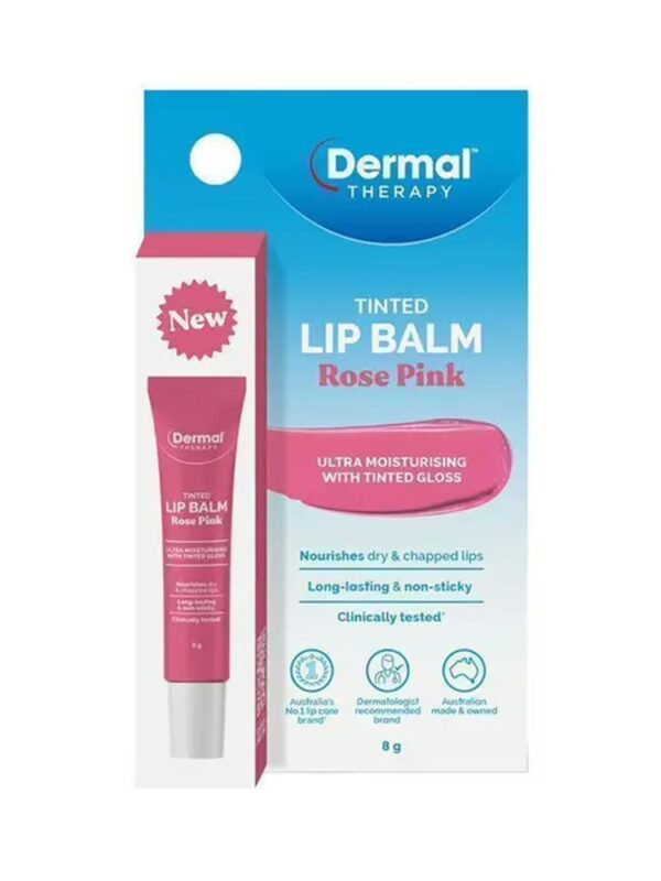 호주 더말테라피 틴트 립밤 로즈 핑크 8g