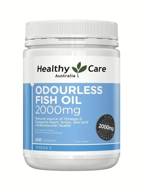 호주 헬씨케어 무취 피쉬 오일 2000mg 오메가-3 200캡슐
