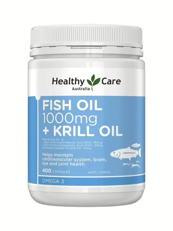 호주 헬씨케어 피쉬 오일 1000mg + 크릴 오메가-3 400캡슐