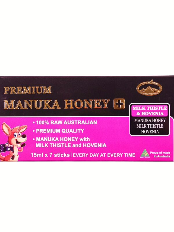 호주 네이쳐스탑 프리미엄 마누카꿀 플러스 밀크씨슬 & 헛개나무 15ml 1박스(7개)